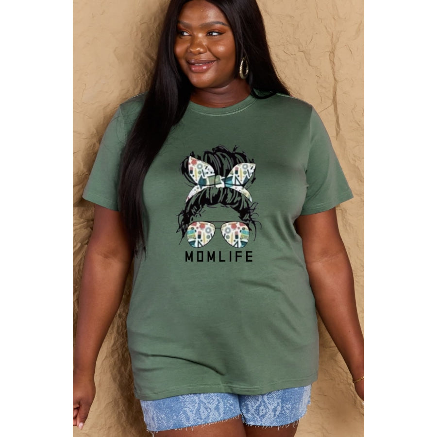 Simply Love Full Size MOM LIFE Graphic Cotton T-Shirt