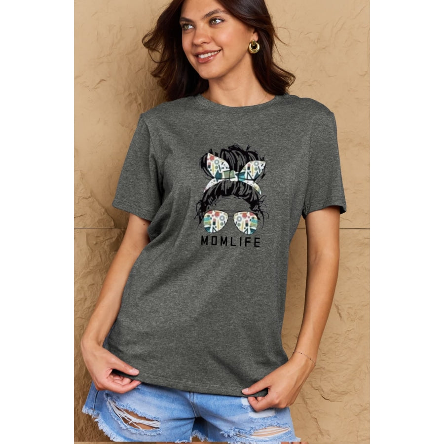 Simply Love Full Size MOM LIFE Graphic Cotton T-Shirt