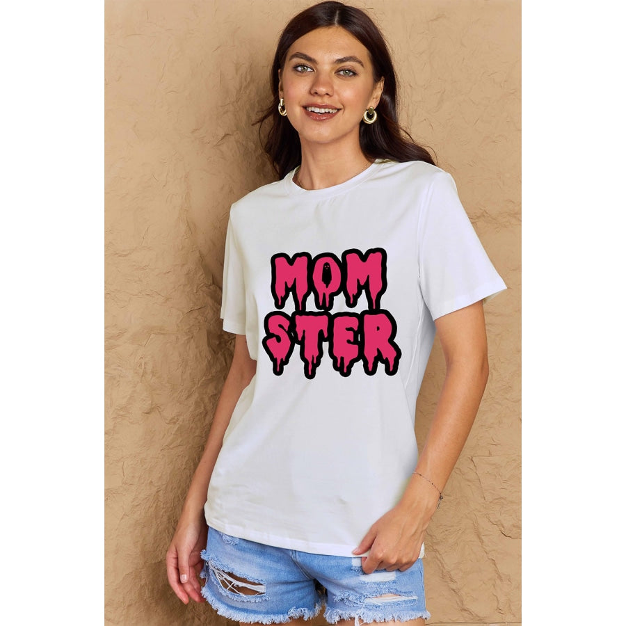 Simply Love Full Size MOM STER Graphic Cotton T-Shirt