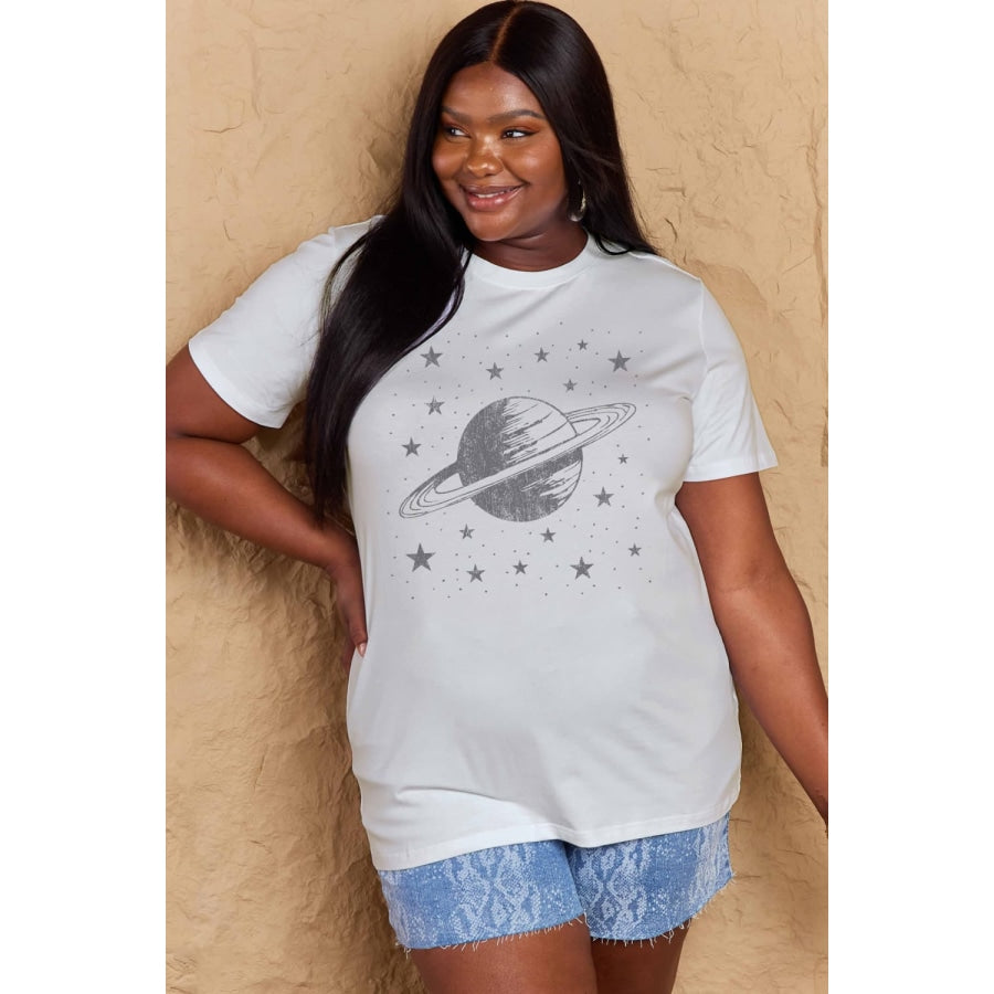 Simply Love Full Size Planet Graphic Cotton T-Shirt