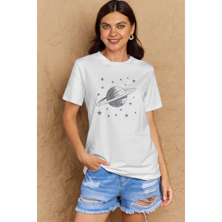 Simply Love Full Size Planet Graphic Cotton T-Shirt