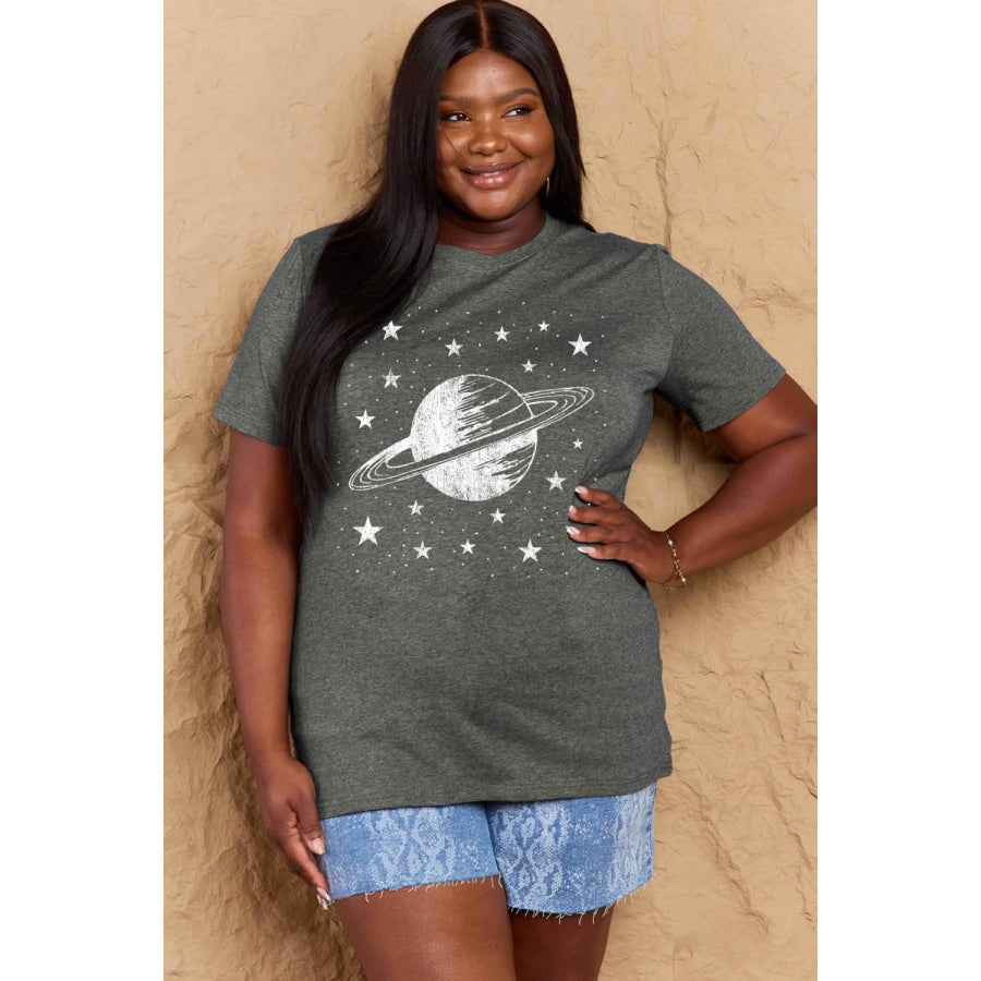 Simply Love Full Size Planet Graphic Cotton T-Shirt