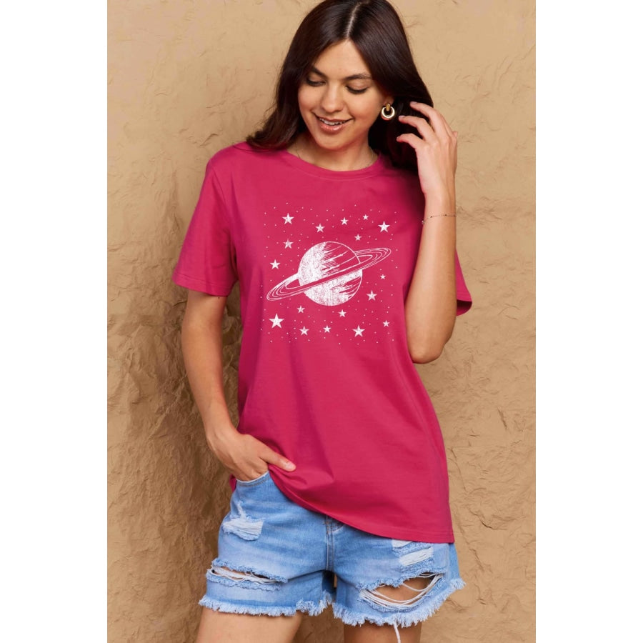 Simply Love Full Size Planet Graphic Cotton T-Shirt