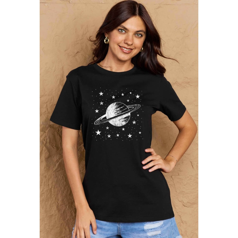 Simply Love Full Size Planet Graphic Cotton T-Shirt