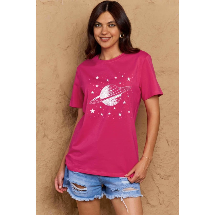 Simply Love Full Size Planet Graphic Cotton T-Shirt