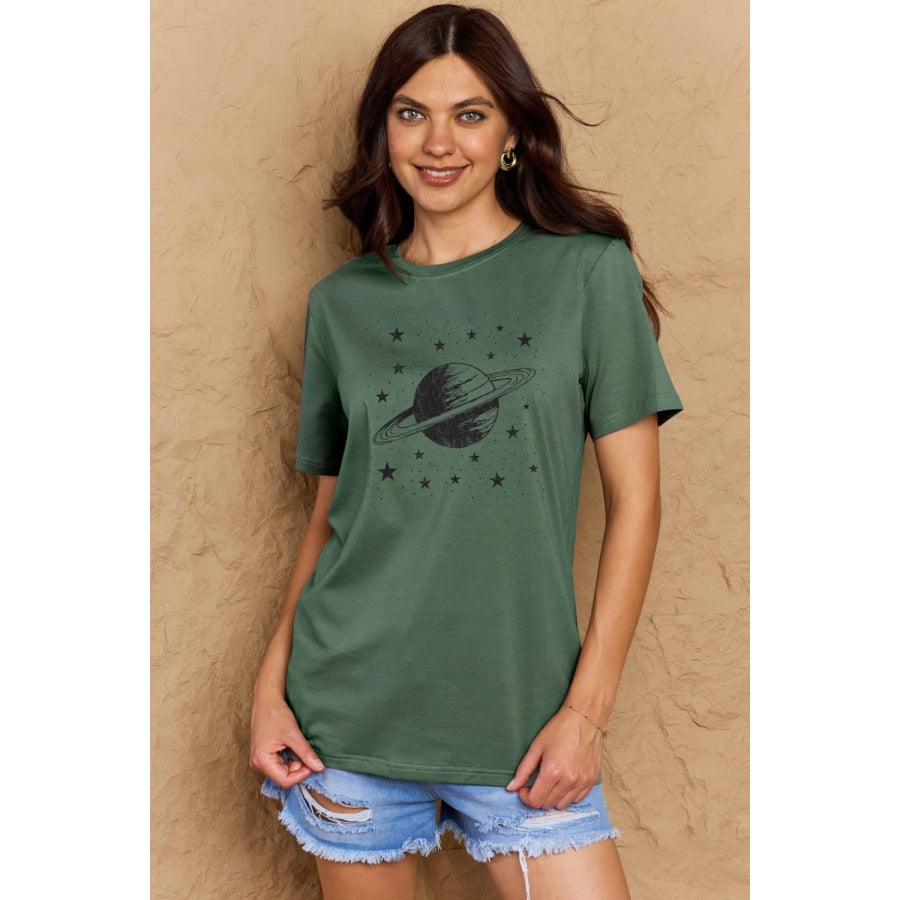 Simply Love Full Size Planet Graphic Cotton T-Shirt