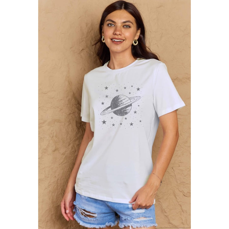 Simply Love Full Size Planet Graphic Cotton T-Shirt