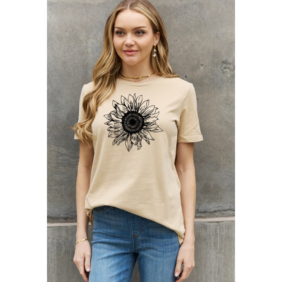 Simply Love Full Size Sunflower Graphic Cotton Tee