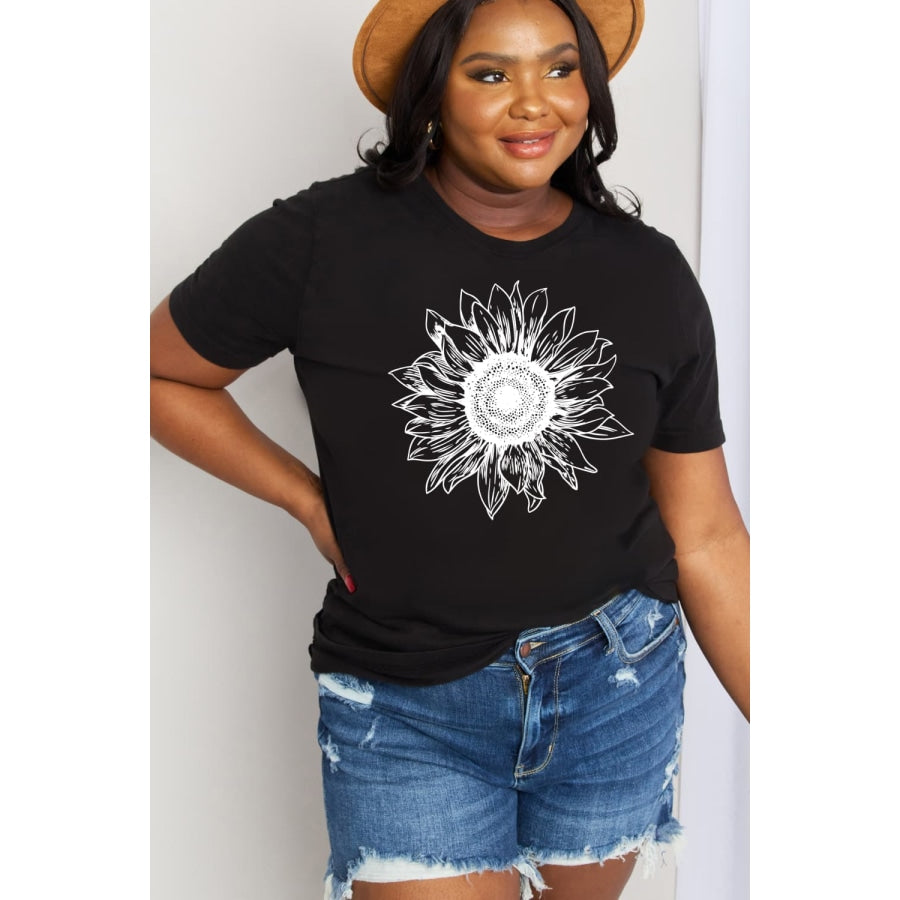 Simply Love Full Size Sunflower Graphic Cotton Tee