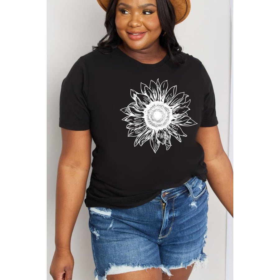 Simply Love Full Size Sunflower Graphic Cotton Tee