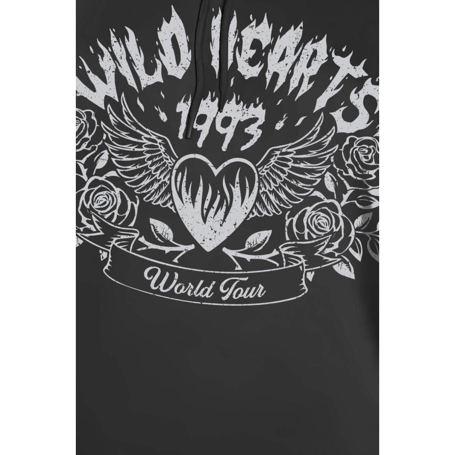 Simply Love Full Size WILD HEARTS 1993 WORLD TOUR Graphic Hoodie