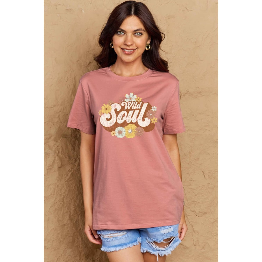 Simply Love Full Size WILD SOUL Graphic Cotton T-Shirt