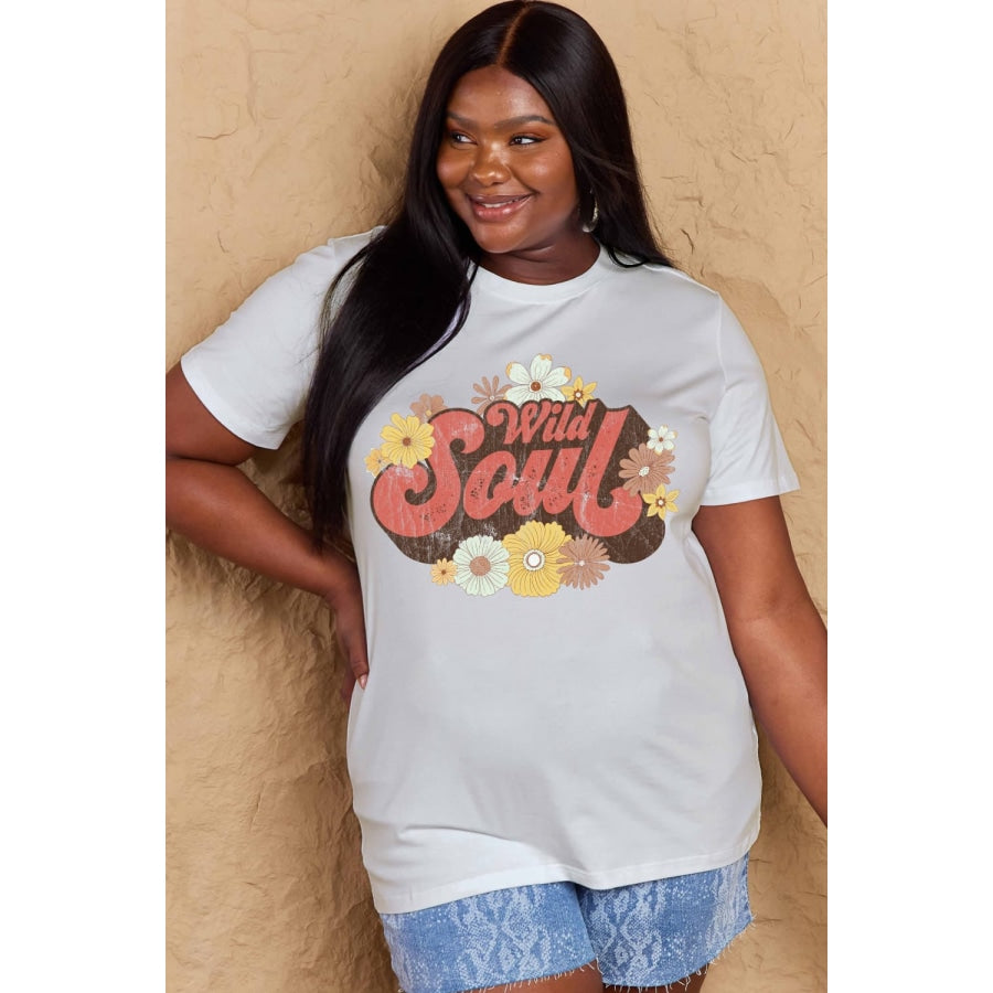 Simply Love Full Size WILD SOUL Graphic Cotton T-Shirt