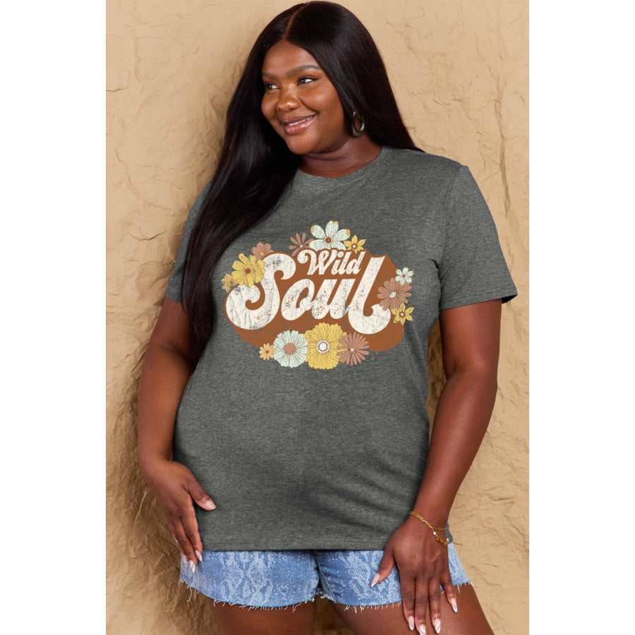 Simply Love Full Size WILD SOUL Graphic Cotton T-Shirt