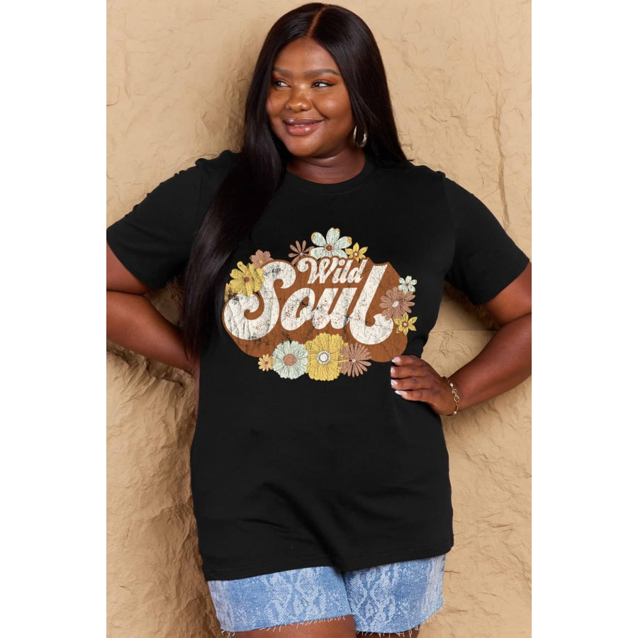 Simply Love Full Size WILD SOUL Graphic Cotton T-Shirt