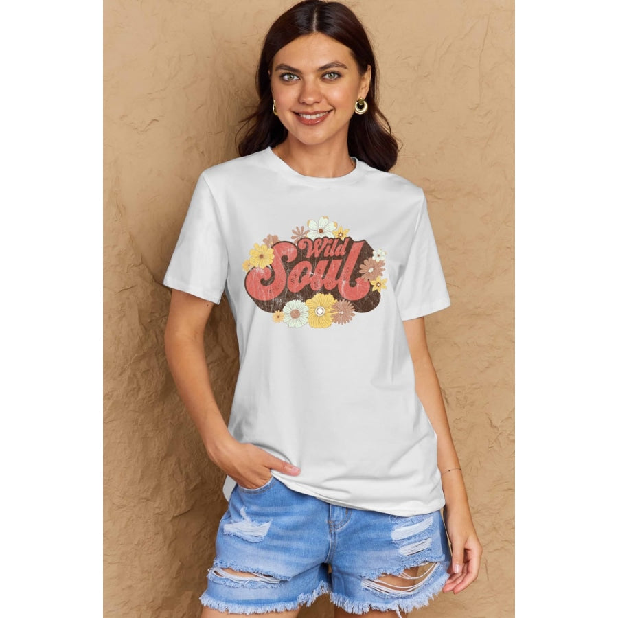 Simply Love Full Size WILD SOUL Graphic Cotton T-Shirt