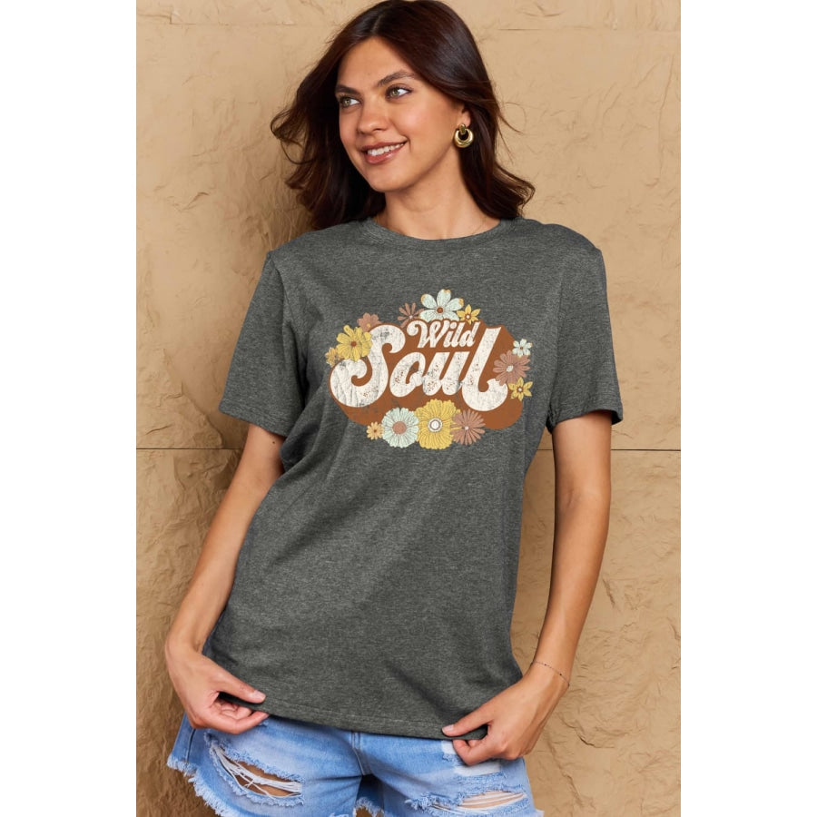 Simply Love Full Size WILD SOUL Graphic Cotton T-Shirt