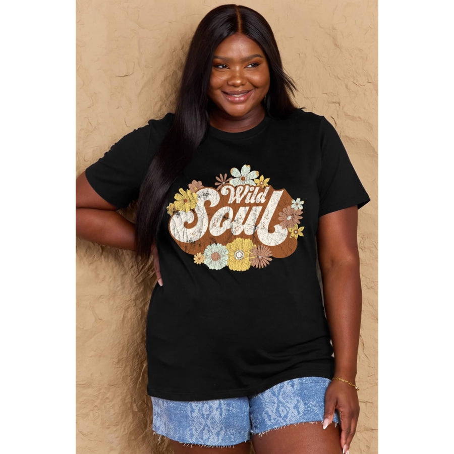 Simply Love Full Size WILD SOUL Graphic Cotton T-Shirt