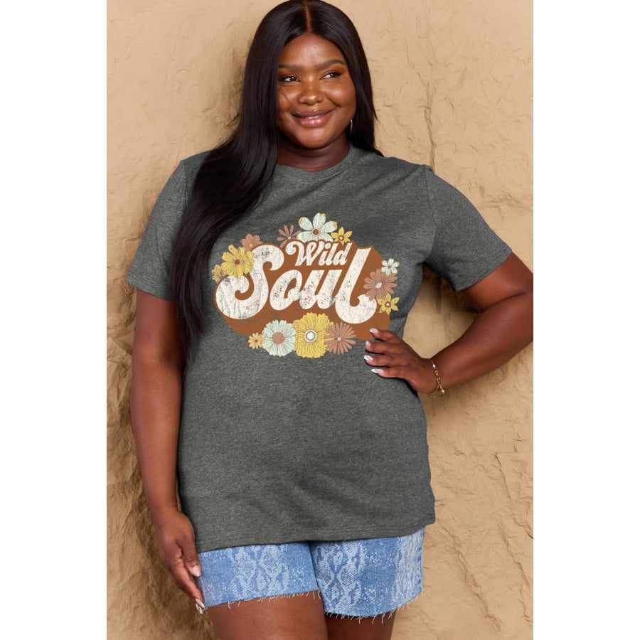 Simply Love Full Size WILD SOUL Graphic Cotton T-Shirt