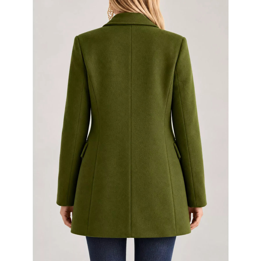 Single-Breasted Longline Coat Apparel and Accessories