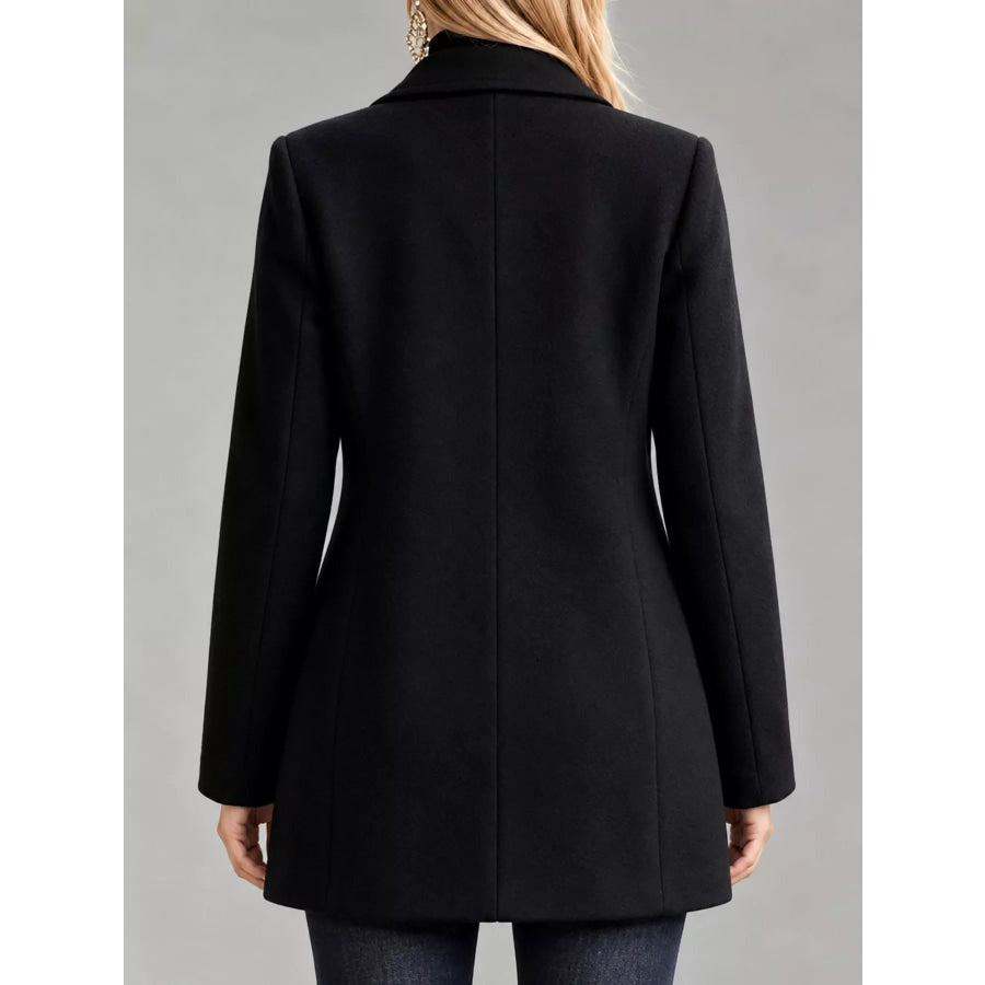 Single-Breasted Longline Coat Apparel and Accessories