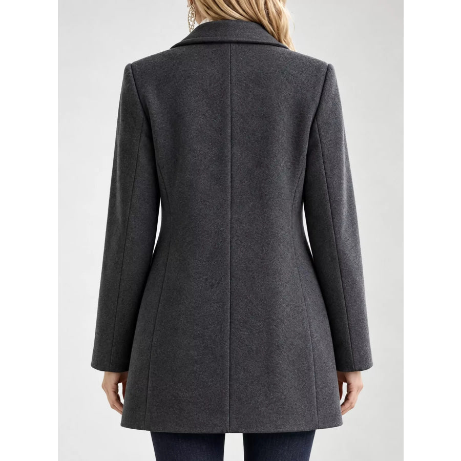 Single-Breasted Longline Coat Apparel and Accessories