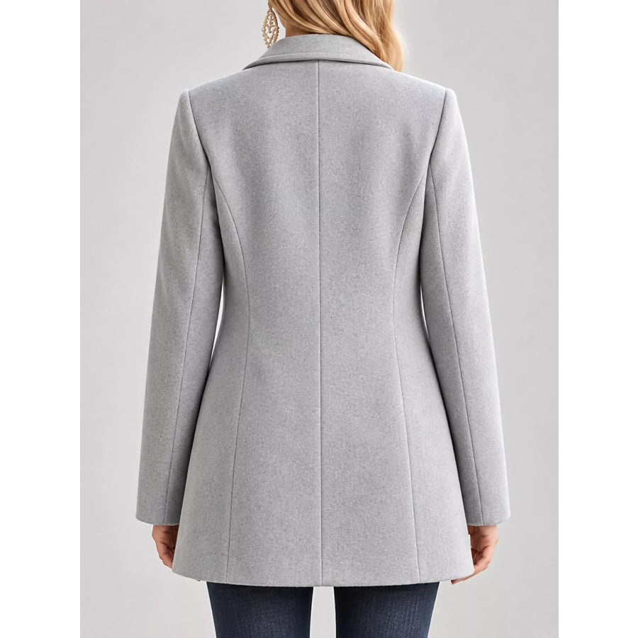 Single-Breasted Longline Coat Apparel and Accessories