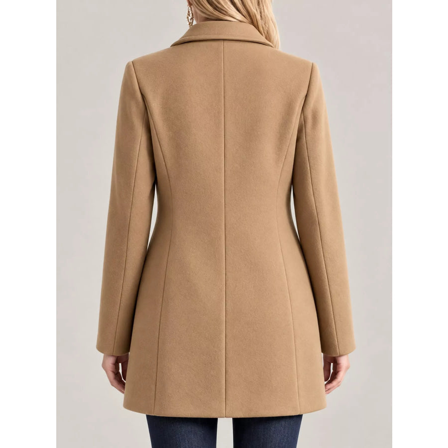 Single-Breasted Longline Coat Apparel and Accessories