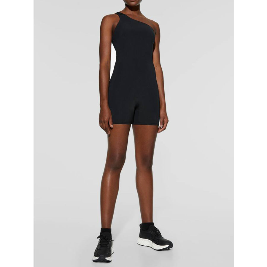 Single Shoulder Active Romper Apparel and Accessories