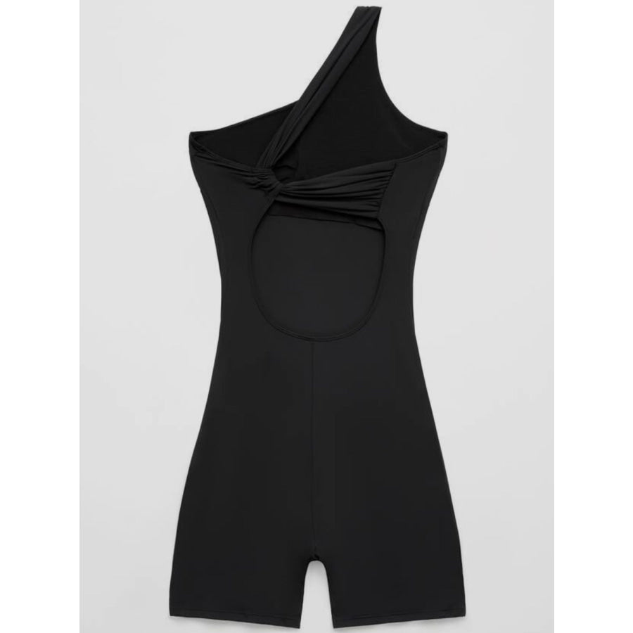 Single Shoulder Active Romper Apparel and Accessories