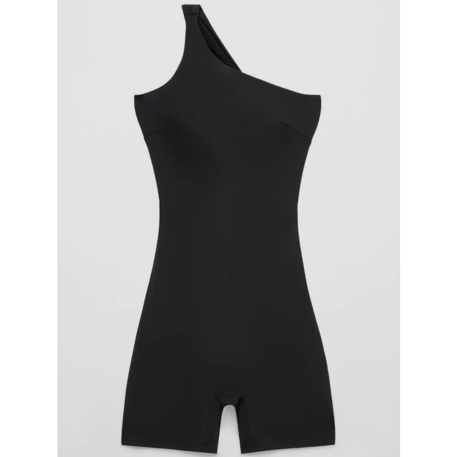 Single Shoulder Active Romper Apparel and Accessories