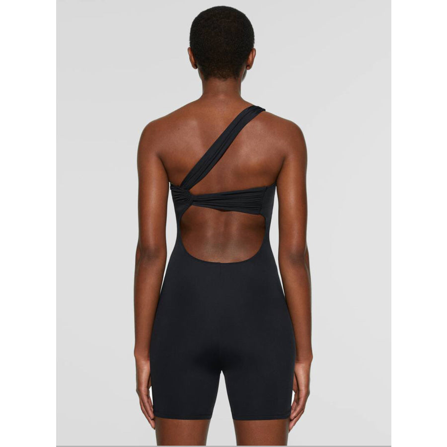Single Shoulder Active Romper Apparel and Accessories