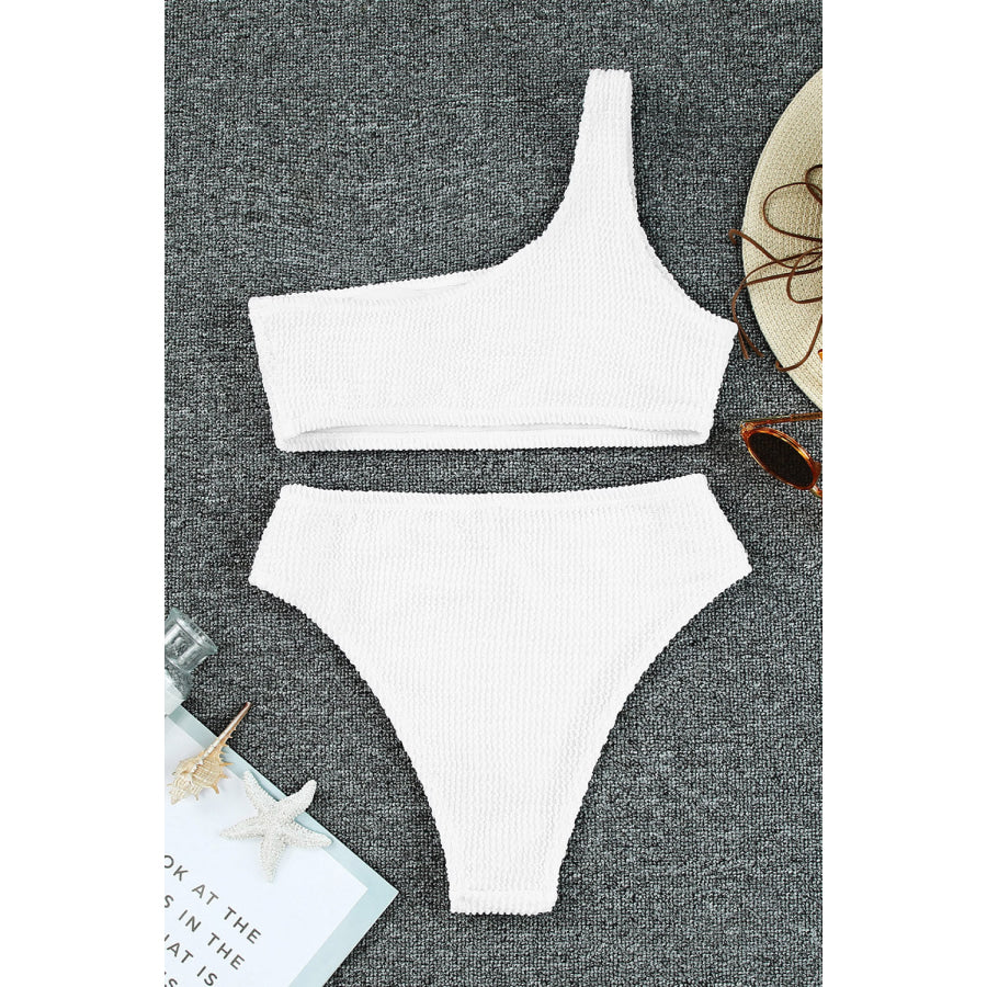 Single Shoulder Bikini Set Apparel and Accessories