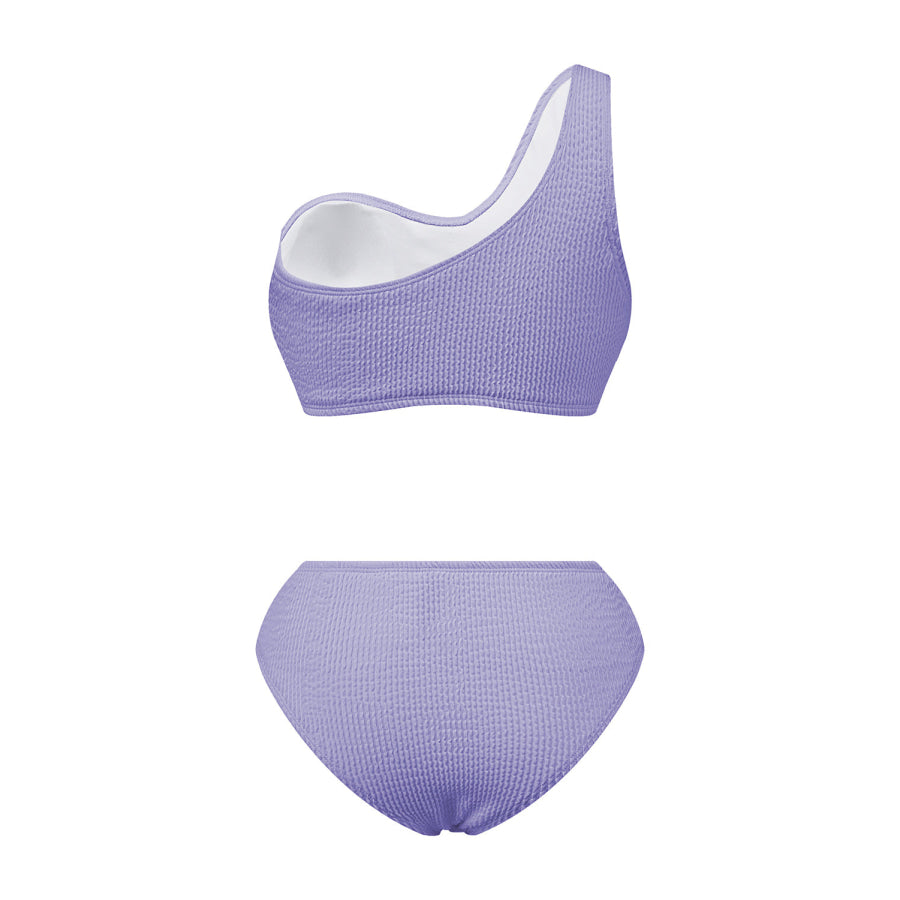 Single Shoulder Bikini Set Apparel and Accessories
