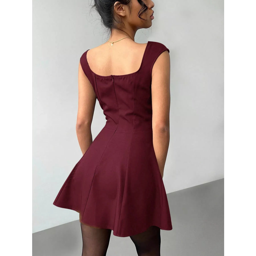 Sleeveless A-Line Mini Dress Apparel and Accessories