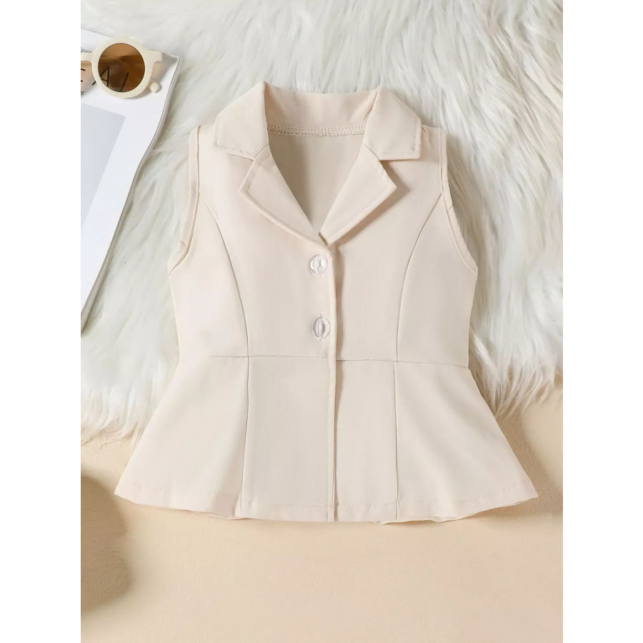 Sleeveless Blazer & Flare Pants Set Apparel and Accessories