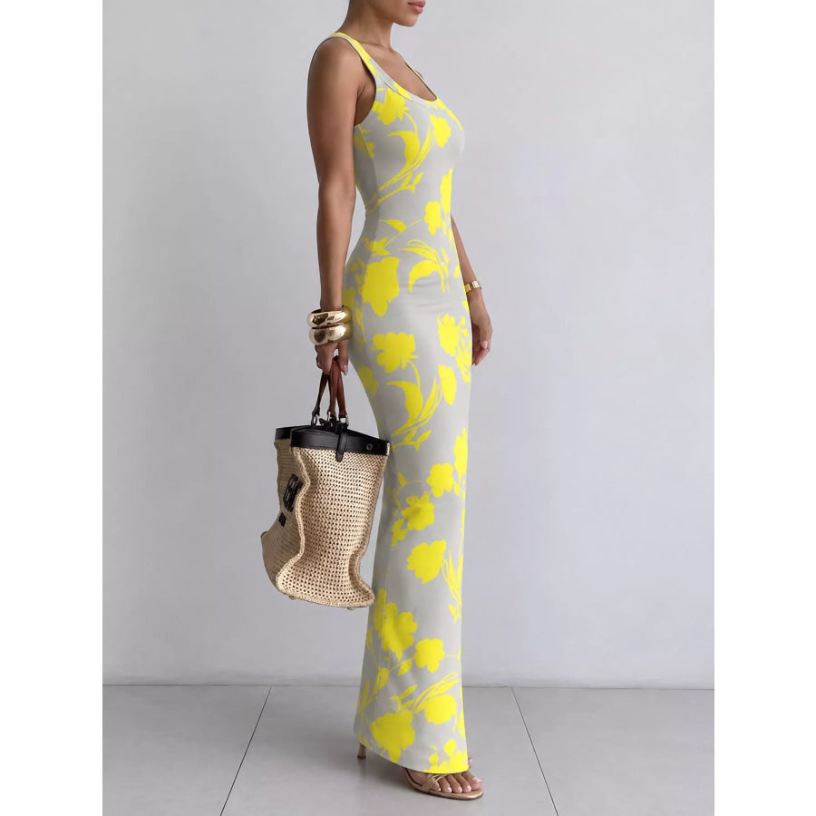 Sleeveless Bodycon Maxi Dress Apparel and Accessories