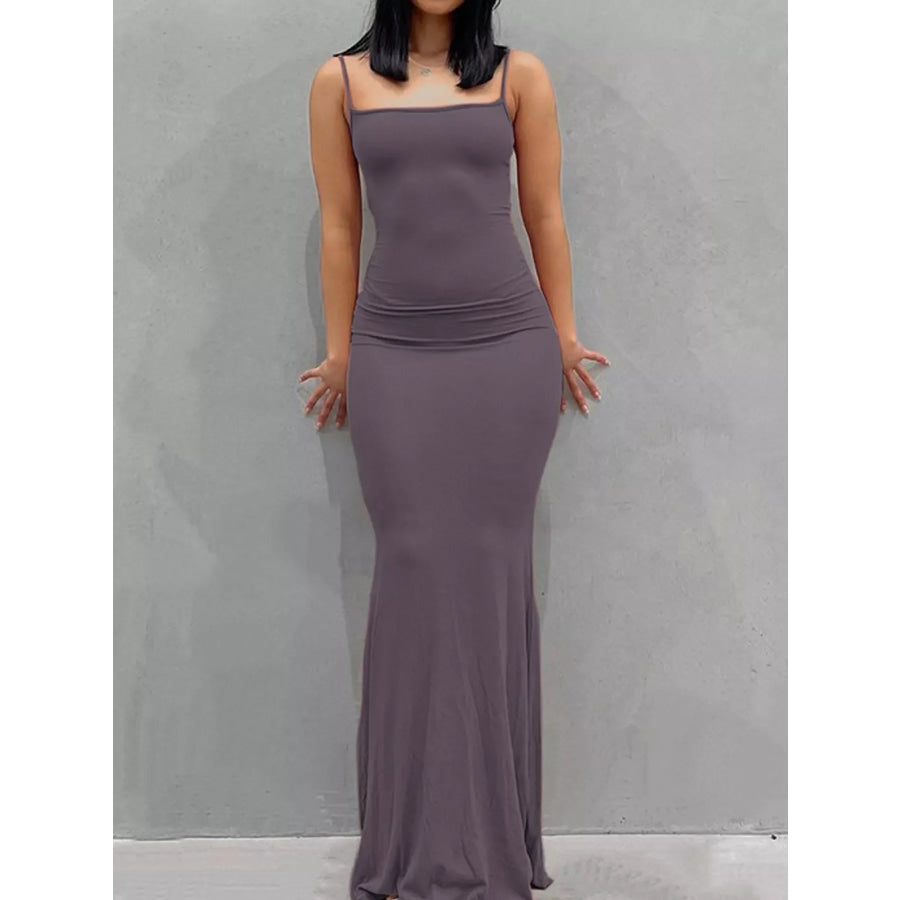 Sleeveless Bodycon Maxi Dress Purple / XS Apparel and Accessories