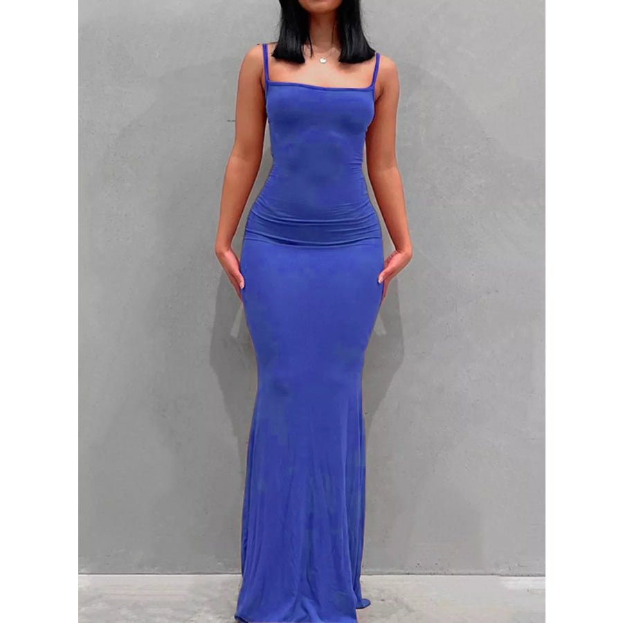 Sleeveless Bodycon Maxi Dress Royal Blue / XS Apparel and Accessories
