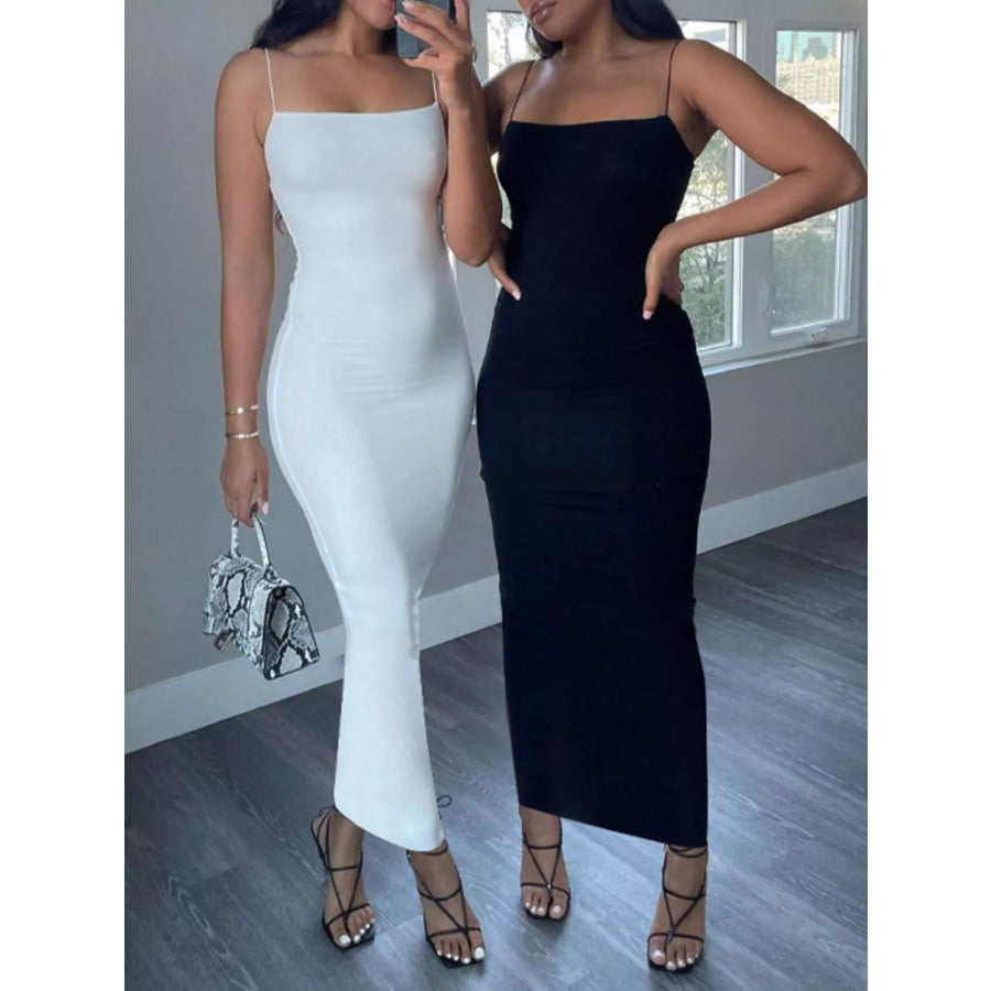 Sleeveless Bodycon Midi Dress Apparel and Accessories