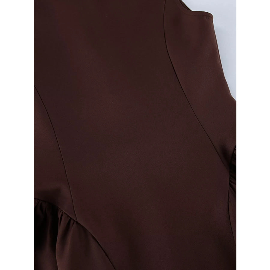 Sleeveless Button-Down A-Line Mini Dress Apparel and Accessories