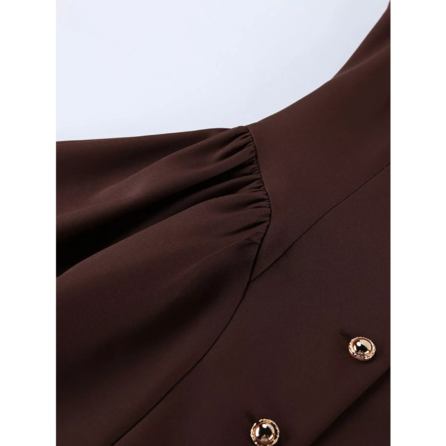 Sleeveless Button-Down A-Line Mini Dress Apparel and Accessories