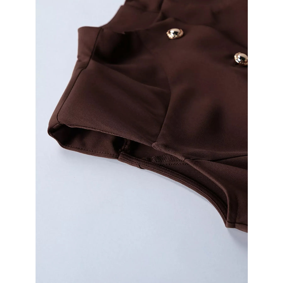 Sleeveless Button-Down A-Line Mini Dress Apparel and Accessories