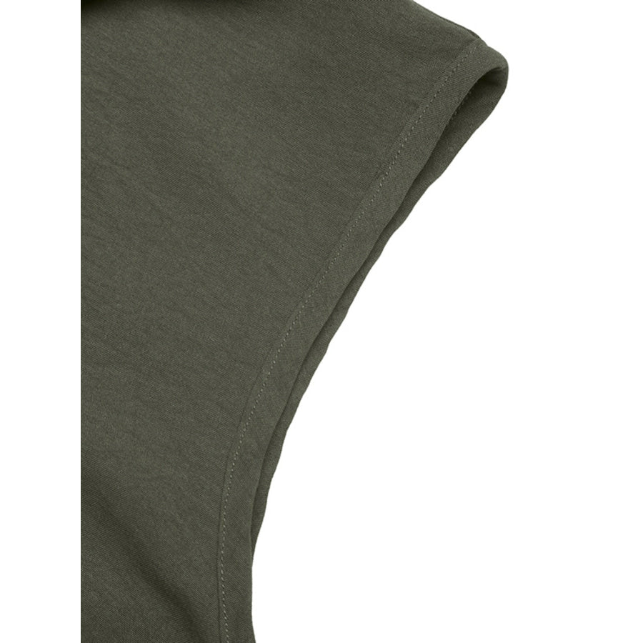 Sleeveless Button-Down Tiered Midi Dress Apparel and Accessories