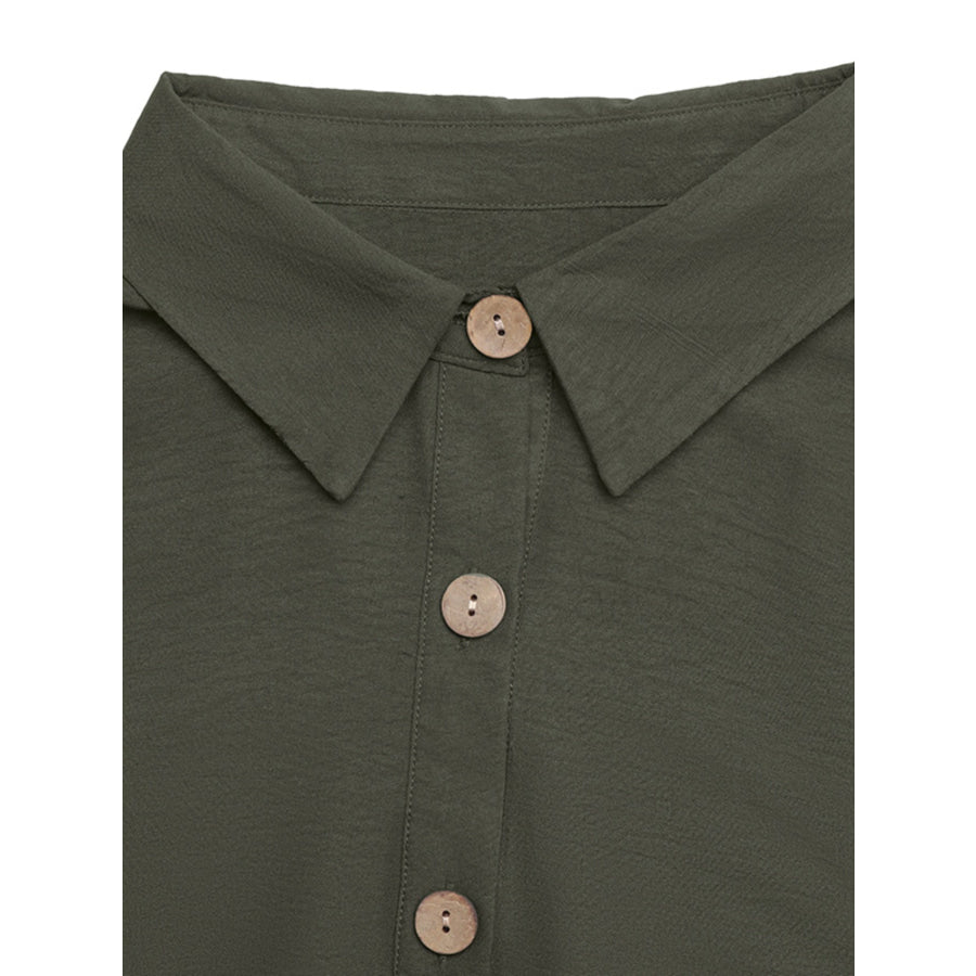 Sleeveless Button-Down Tiered Midi Dress Apparel and Accessories