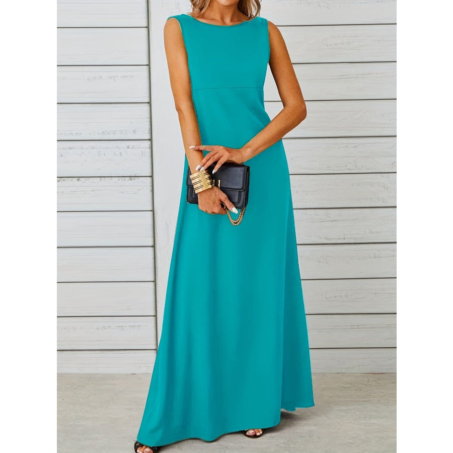 Sleeveless Flowy Maxi Dress Apparel and Accessories
