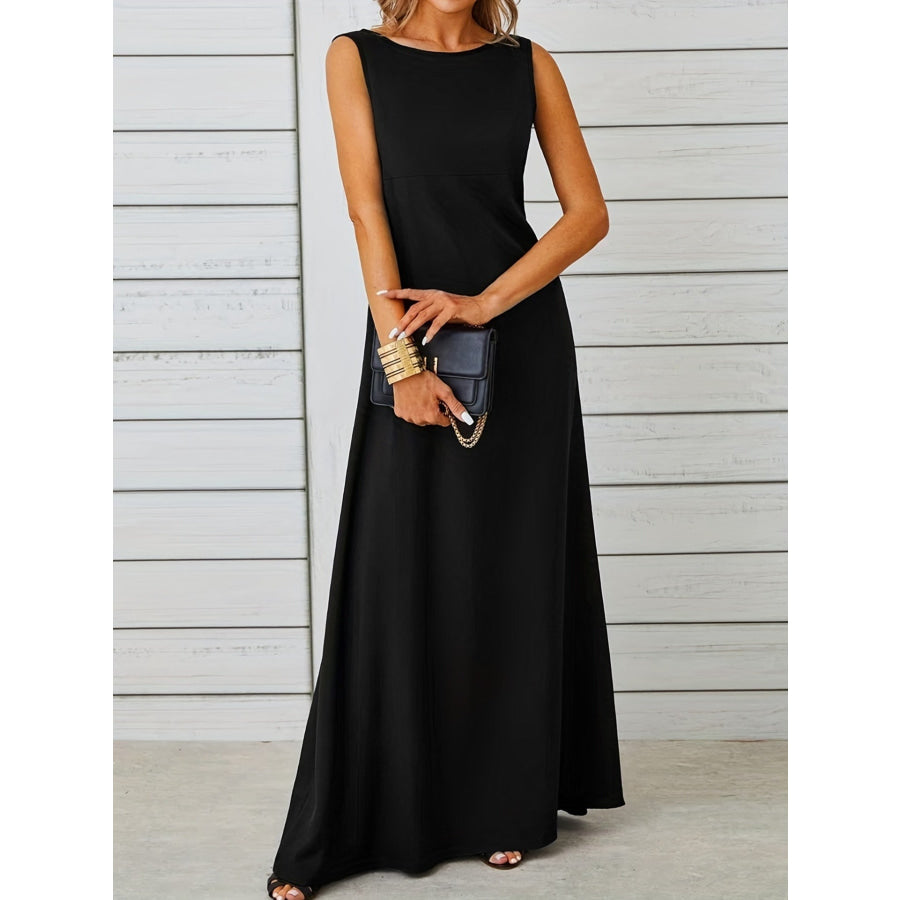 Sleeveless Flowy Maxi Dress Apparel and Accessories