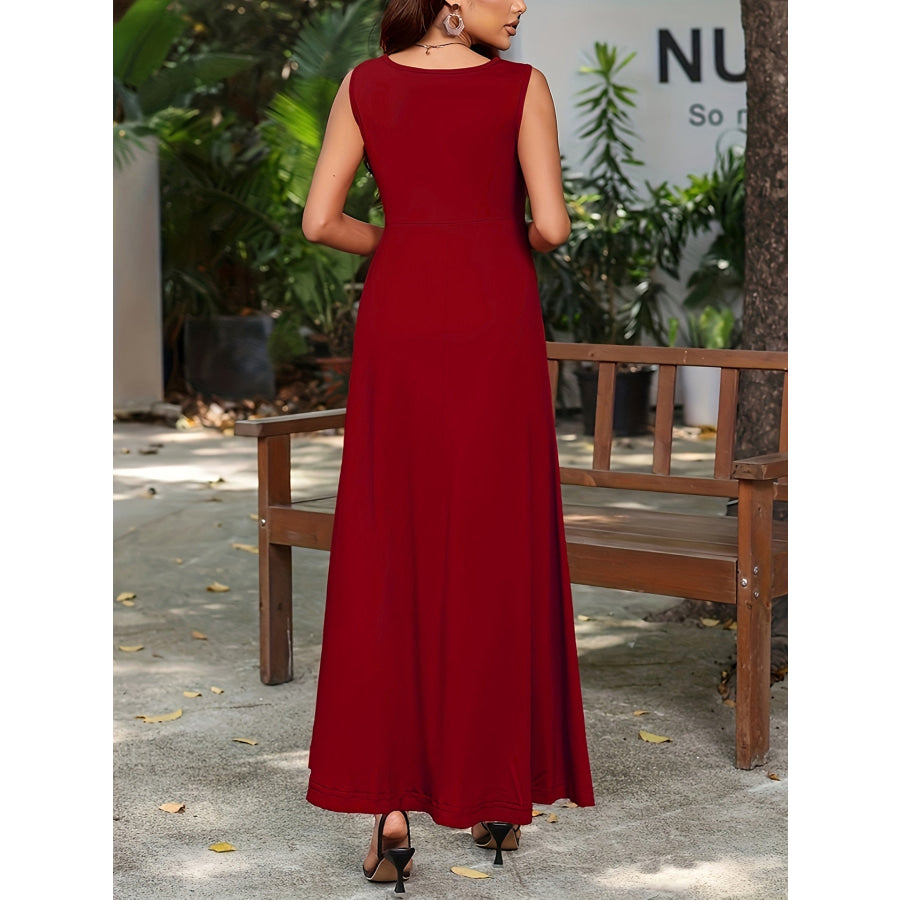 Sleeveless Flowy Maxi Dress Apparel and Accessories