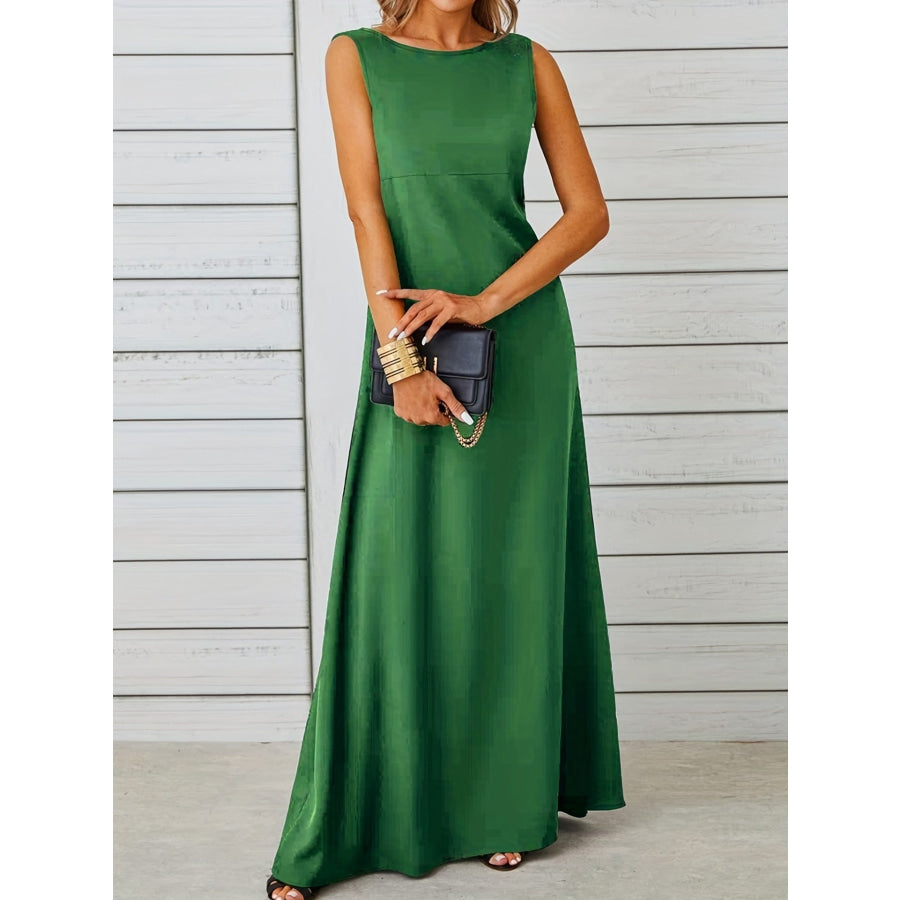 Sleeveless Flowy Maxi Dress Apparel and Accessories