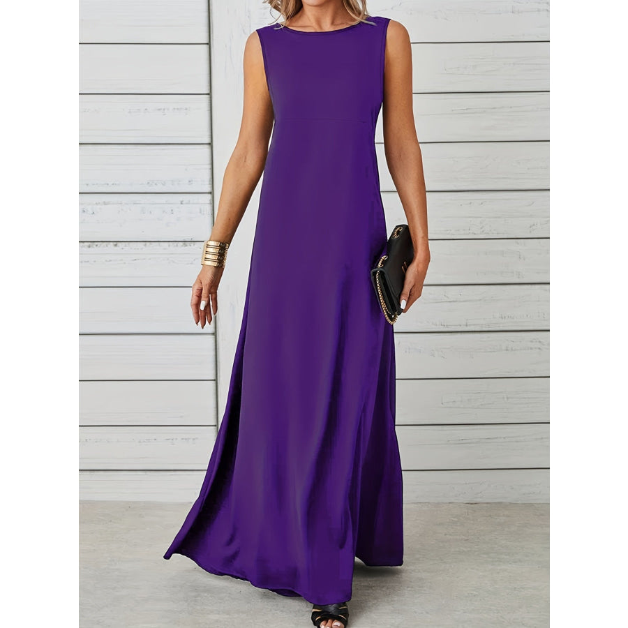 Sleeveless Flowy Maxi Dress Apparel and Accessories
